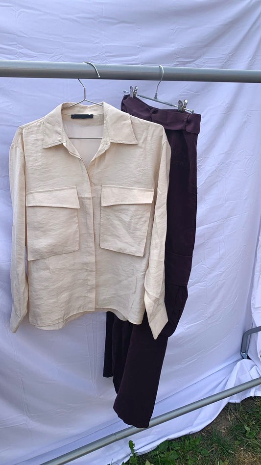 Cargo Cropped Blouse