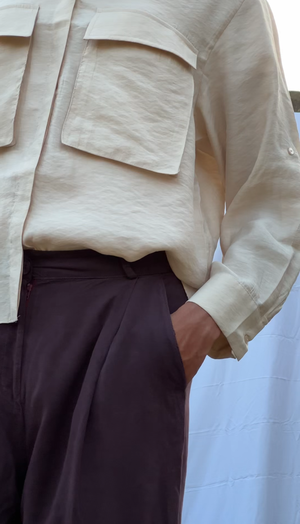 Cargo Cropped Blouse