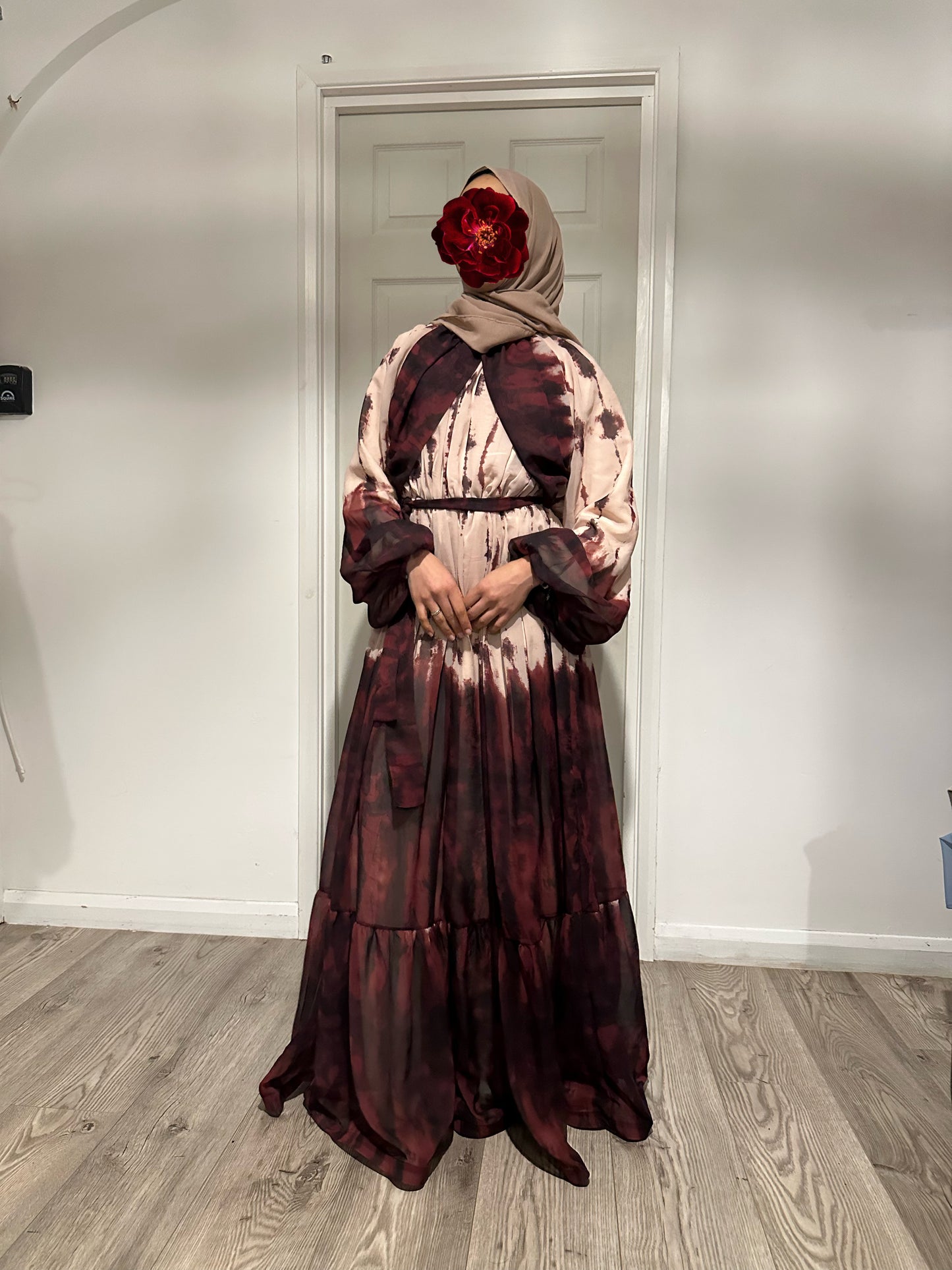 Printed Chiffon Dress
