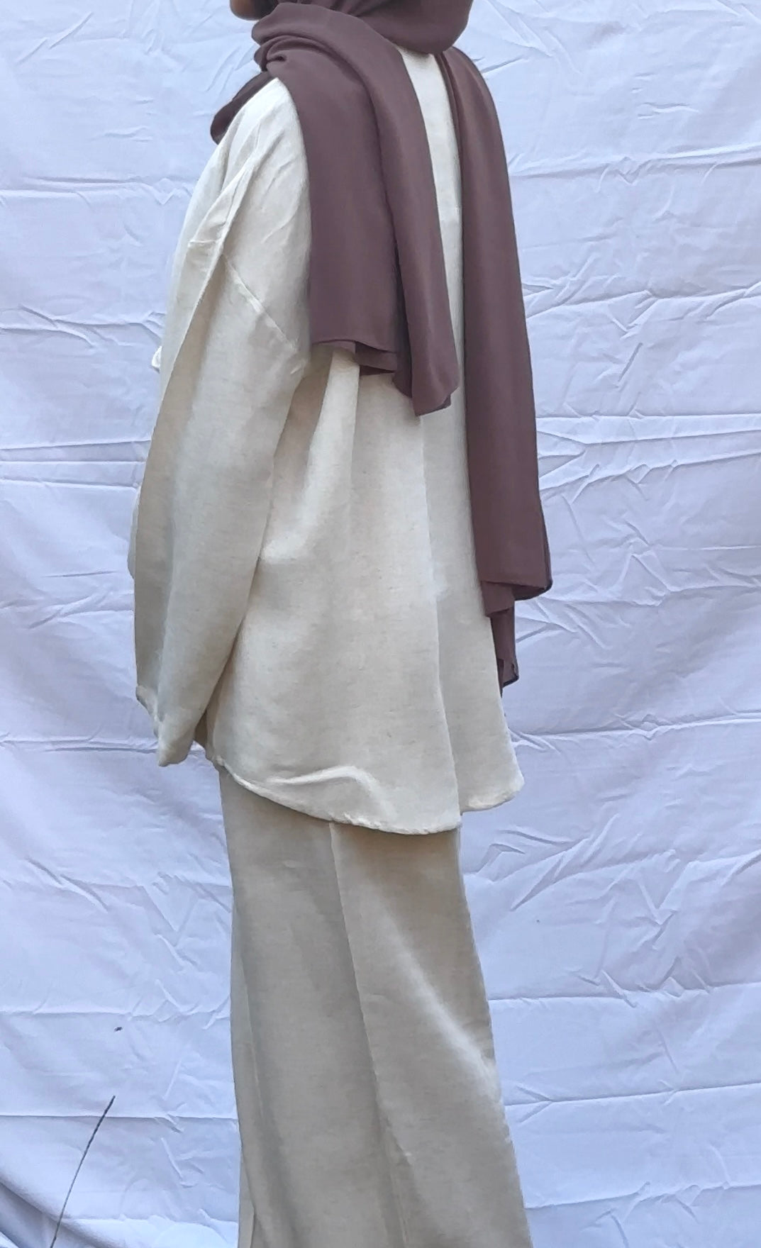 Linen Bow Tie Co-Ord Set