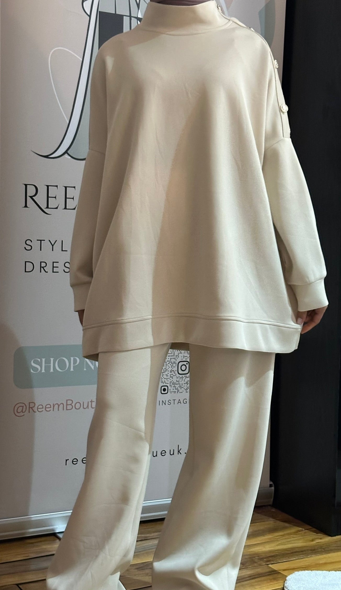 Butter Soft Shoulder Button Co-ord Set