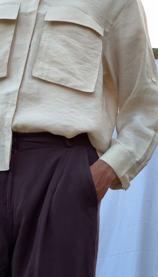 Cargo Cropped Blouse