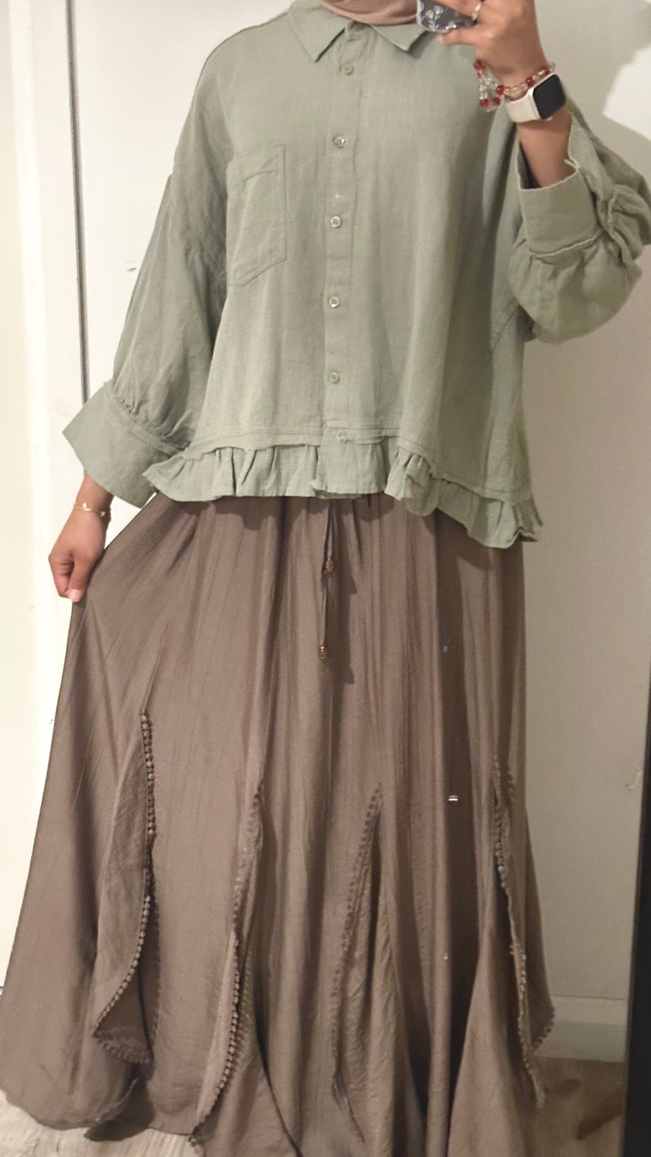 Flutter Skirt Set - Minc