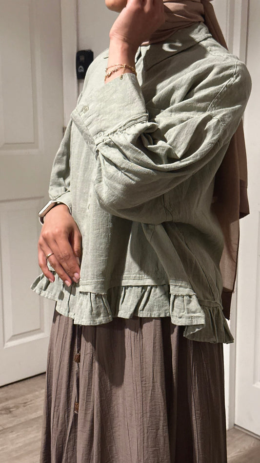 Flutter Skirt Set - Minc