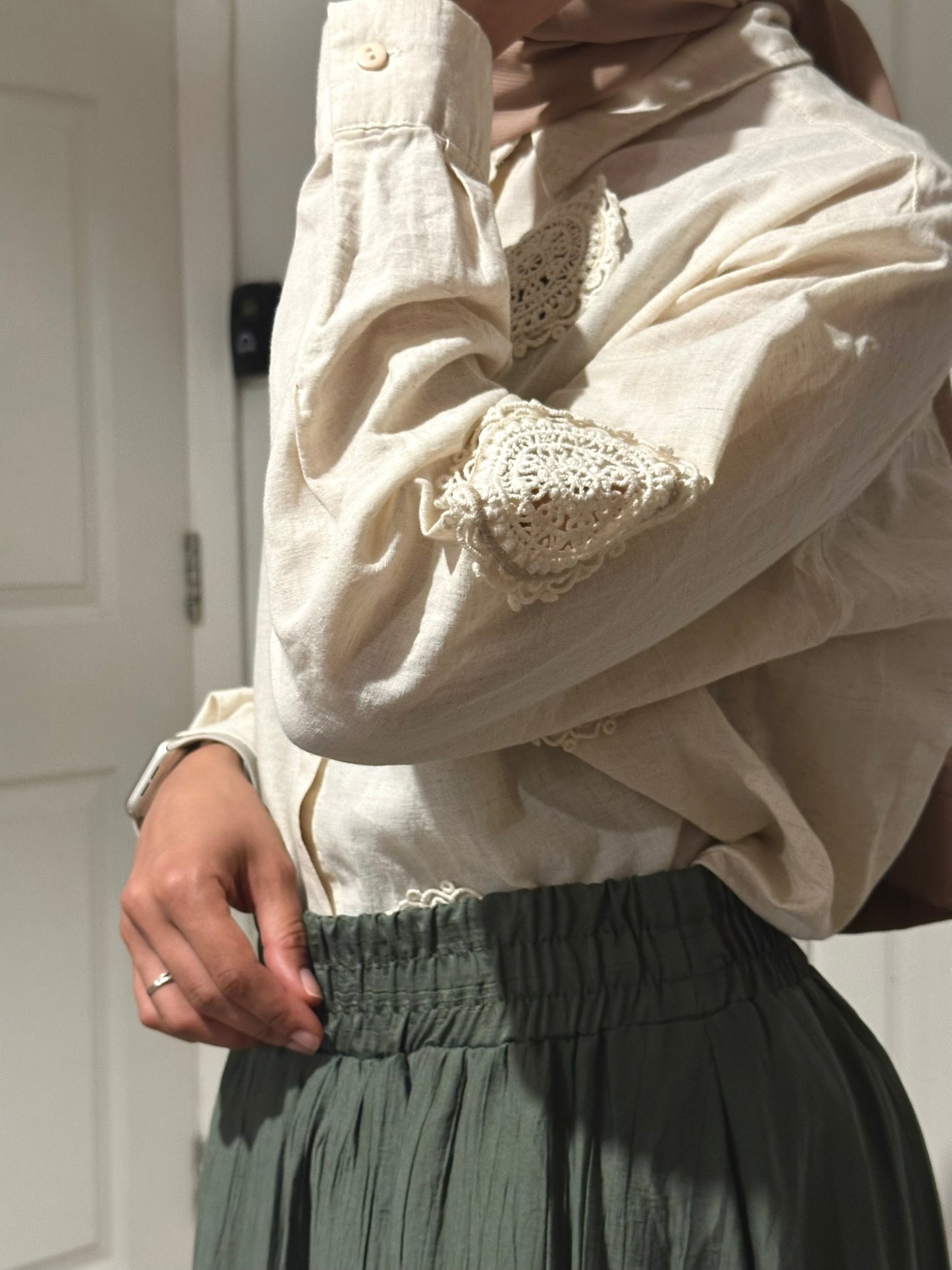 Bow Skirt Set - Green