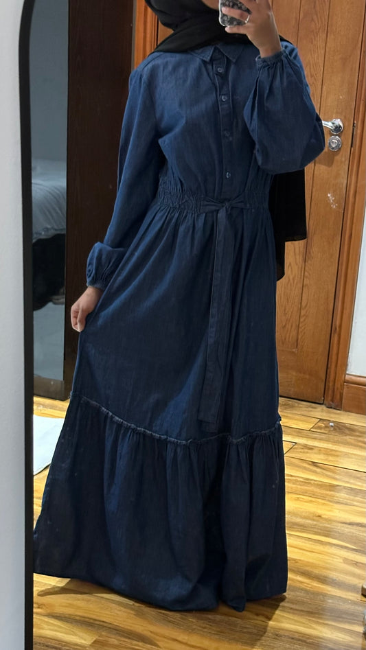 Denim Tie Dress