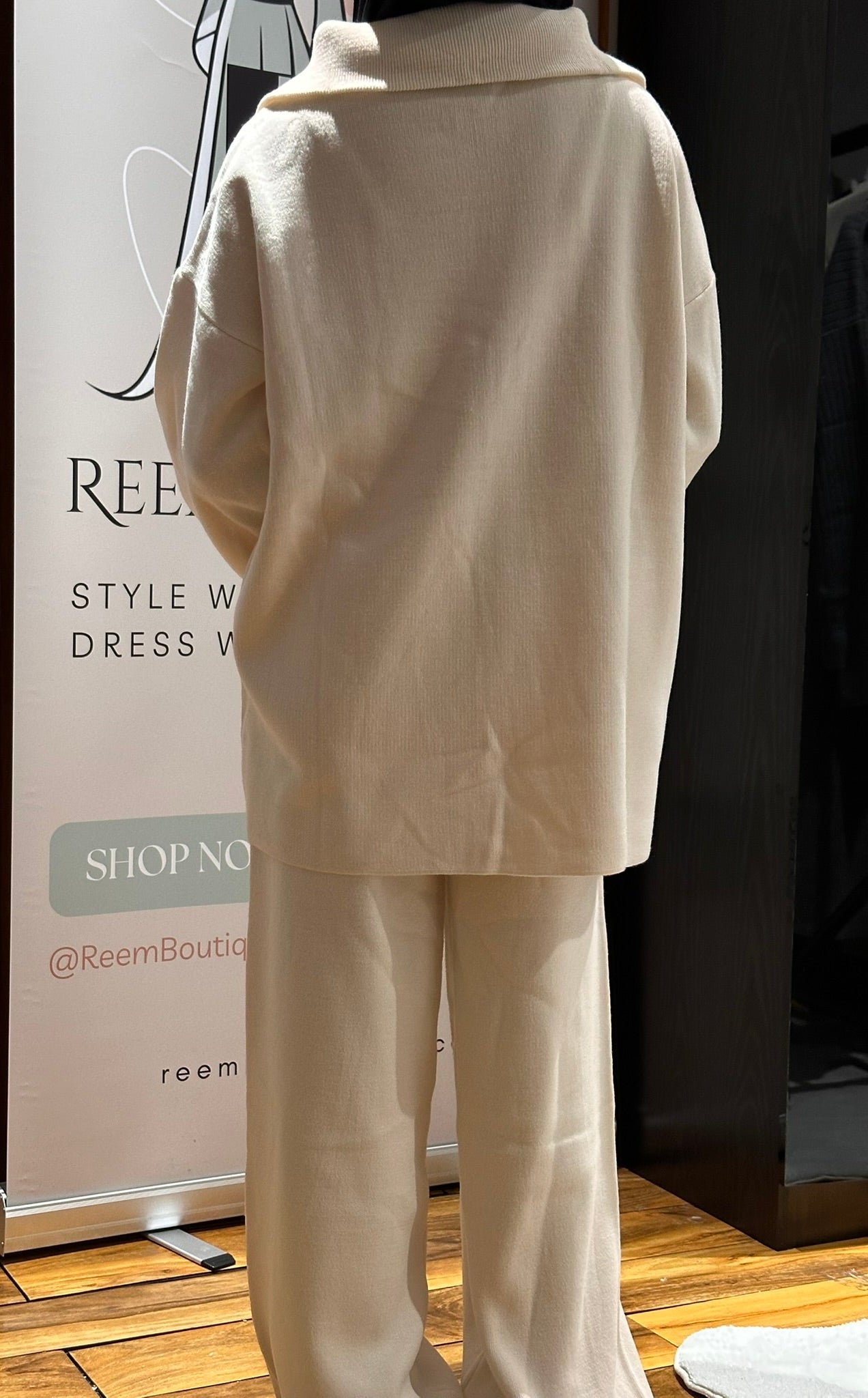 Quarter Zip Knitted Co-ord Set