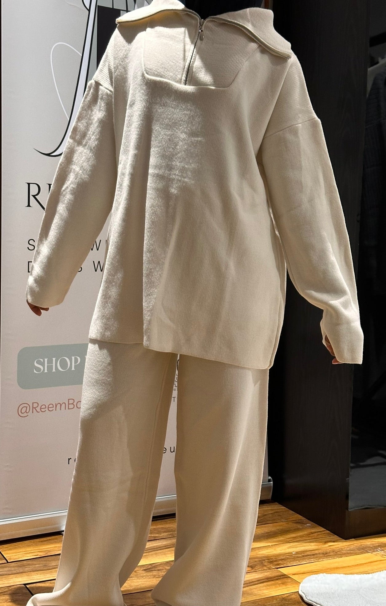 Quarter Zip Knitted Co-ord Set