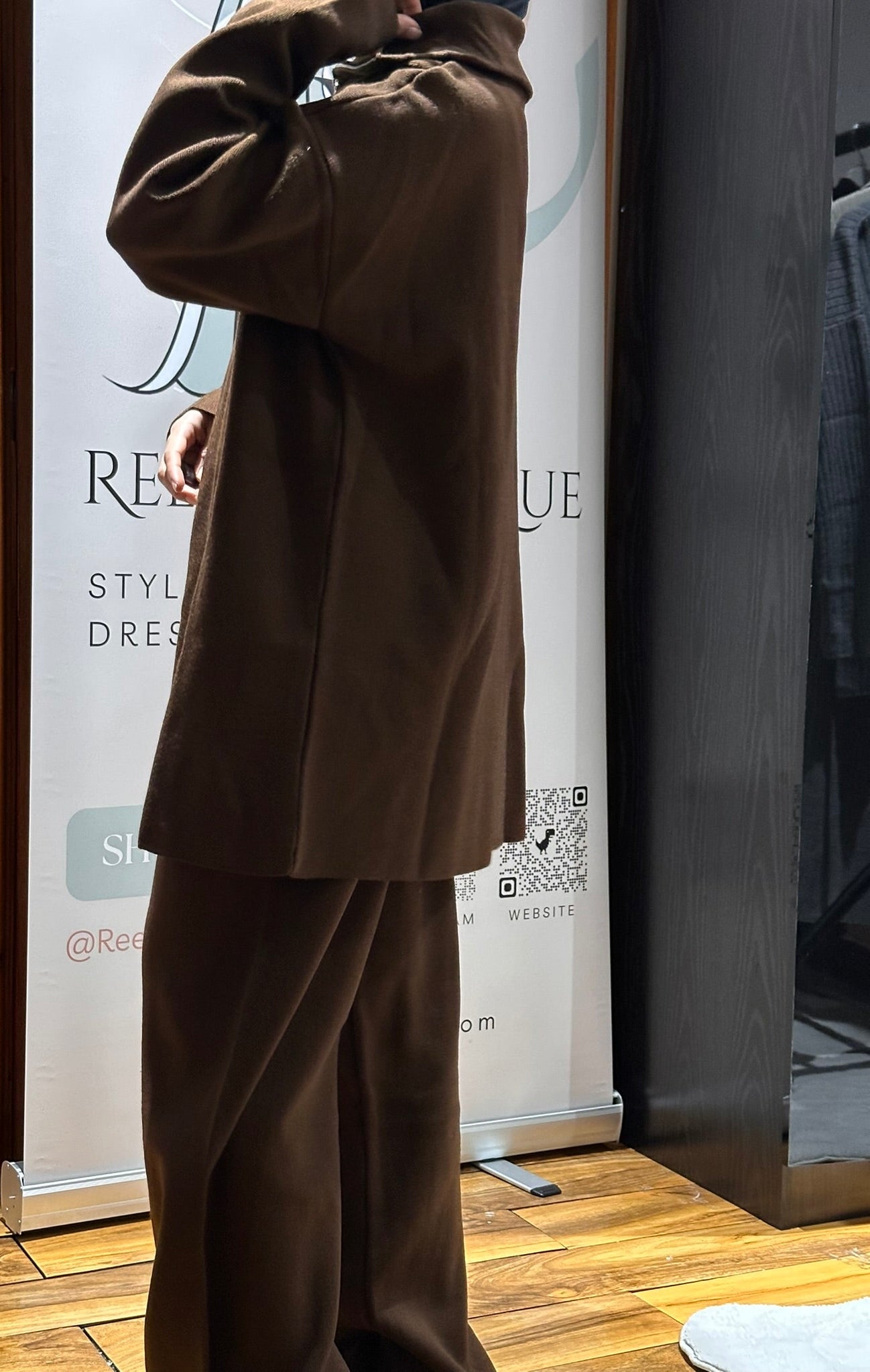 Quarter Zip Knitted Co-ord Set