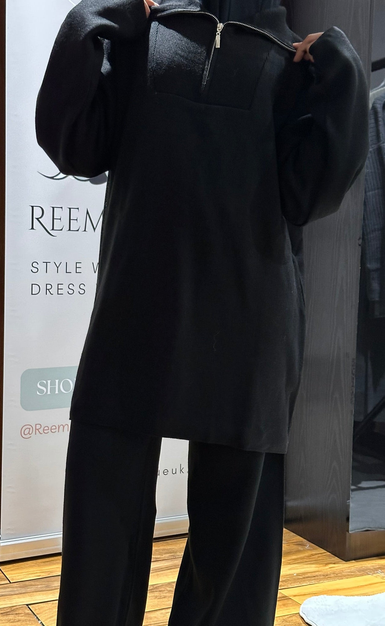 Quarter Zip Knitted Co-ord Set