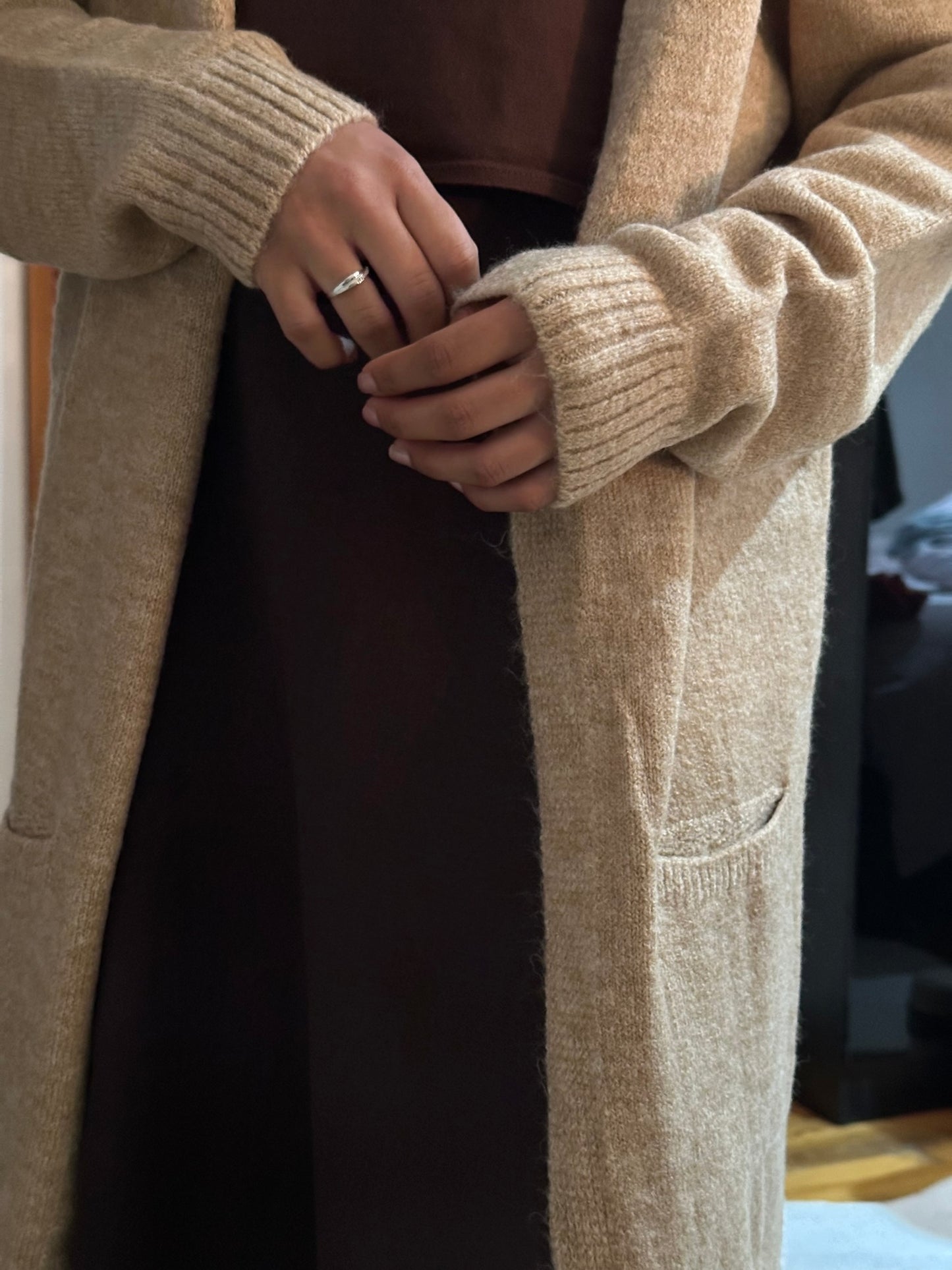 Knitted Cardigan with Pockets